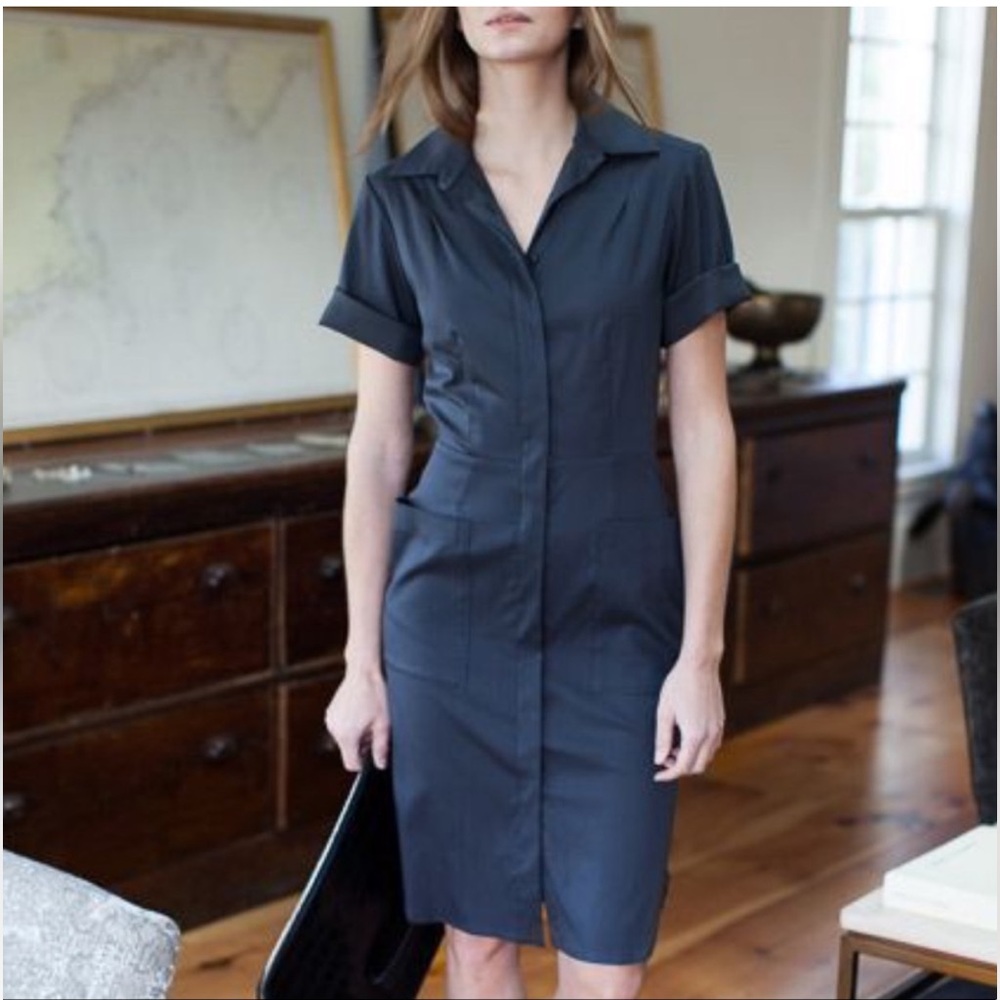 Emerson Fry Navy Shirt Dress— Womens size 0